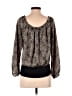Papaya 100% Polyester Black 3/4 Sleeve Blouse Size S - photo 2