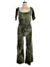 Minette Tie-dye Green Jumpsuit Size XL - photo 1
