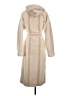 Topshop 100% Polyester Ivory Coat Size 2 - photo 2