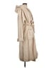 Topshop 100% Polyester Ivory Coat Size 2 - photo 4