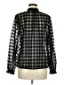 Zara Houndstooth Black Long Sleeve Blouse Size M - photo 2