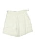 Athleta 100% Linen Green Khaki Shorts Size 4 - photo 2