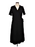 H&M Solid Black Casual Dress Size L - photo 1
