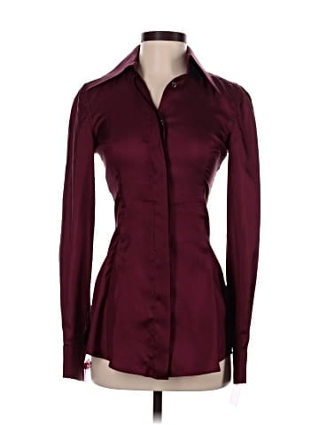 Dolce & Gabbana Long Sleeve Silk Top (view 1)