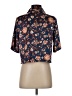 Haute Hippie 100% Polyester Floral Blue Short Sleeve Blouse Size S - photo 2