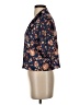 Haute Hippie 100% Polyester Floral Blue Short Sleeve Blouse Size S - photo 5
