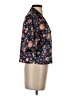 Haute Hippie 100% Polyester Floral Blue Short Sleeve Blouse Size S - photo 4