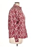 Lands' End Print Burgundy Long Sleeve Button-Down Shirt Size 14 - photo 4