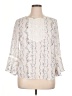 Ivanka Trump 100% Polyester Ivory 3/4 Sleeve Blouse Size XL (estimated) - photo 1