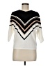 M Magaschoni Chevron-herringbone Ivory Pullover Sweater Size M - photo 1