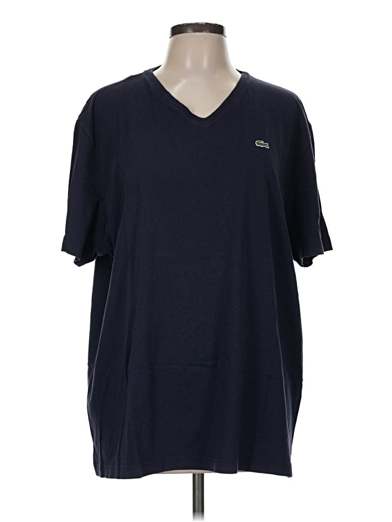 Pre-owned Lacoste Short Sleeve T-shirt In Blue