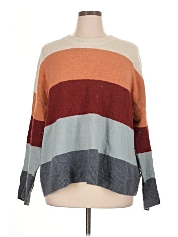 Madewell Crofton Striped Pullover Sweater in Coziest Yarn (view 1)