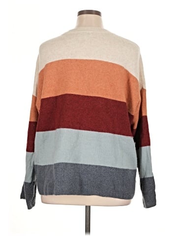 Madewell Crofton Striped Pullover Sweater in Coziest Yarn (view 2)