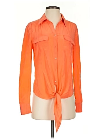 Antonio Melani Long Sleeve Silk Top (view 1)
