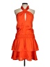Glam 100% Polyester Orange Cocktail Dress Size M - photo 1
