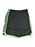 Adidas 100% Polyester Color Block Green Athletic Shorts Size 8 - photo 2