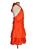 Glam 100% Polyester Orange Cocktail Dress Size M - photo 4