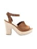 Sun + Stone Tan Wedges Size 9 1/2 - photo 1