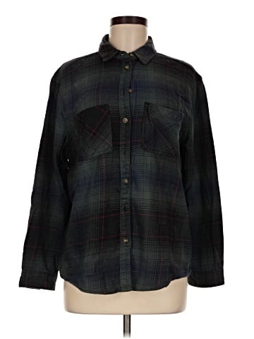 BDG Long Sleeve Button-Down Shirt (view 1)