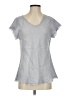Tempo Paris Gray Short Sleeve Top Size S - photo 1