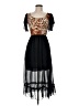 Assorted Brands Animal Print Black Cocktail Dress One size - photo 1