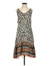 CAbi 100% Polyester Print Ivory Casual Dress Size XS - photo 1