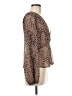 Lulus 100% Polyester Brown Long Sleeve Blouse Size M - photo 4