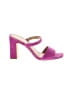 Ann Taylor Color Block Purple Sandals Size 7 - photo 1