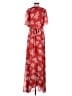 ModCloth 100% Recycled Polyester Floral Red Casual Dress Size M - photo 2