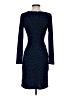 MICHAEL Michael Kors 100% Polyester Animal Print Graphic Jacquard Leopard Print Marled Ombre Blue Cocktail Dress Size XS - photo 2