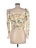 MNG 100% Cotton Ivory 3/4 Sleeve Blouse Size 6 - photo 2