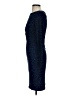 MICHAEL Michael Kors 100% Polyester Animal Print Graphic Jacquard Leopard Print Marled Ombre Blue Cocktail Dress Size XS - photo 5