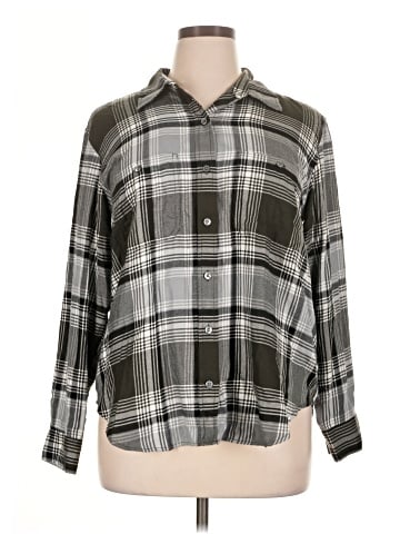 Banana Republic Factory Store Long Sleeve Button-Down Shirt (view 1)