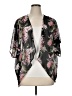 Blooming Jelly 100% Polyester Black Kimono Size XL - photo 1