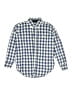 Gap Kids 100% Cotton Checkered-gingham Blue Long Sleeve Button-Down Shirt Size 10 - photo 1