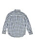 Gap Kids 100% Cotton Checkered-gingham Blue Long Sleeve Button-Down Shirt Size 10 - photo 2