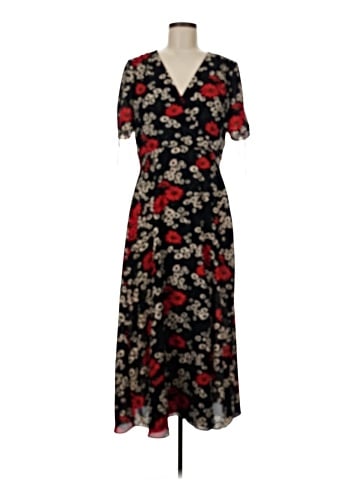 Madewell Peekaboo-Sleeve Midi Dress in Hillside Daisies (view 1)