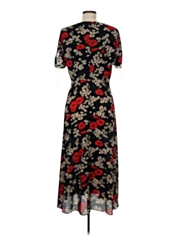 Madewell Peekaboo-Sleeve Midi Dress in Hillside Daisies (view 2)