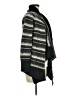 U-Knit Chevron-herringbone Black Cardigan Size M - photo 4