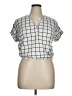 Coco & Shay Silver Short Sleeve Blouse Size XL - photo 1