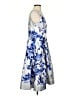 Kay Unger 100% Polyester Floral Silver Cocktail Dress Size 14 - photo 4