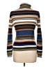 Basic Editions 100% Cotton Stripes Brown Turtleneck Sweater Size L - photo 2