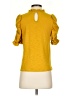 Moon River Yellow Short Sleeve Top Size S - photo 2