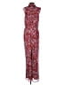 Ali & Jay 100% Polyester Paisley Red Jumpsuit Size S - photo 2