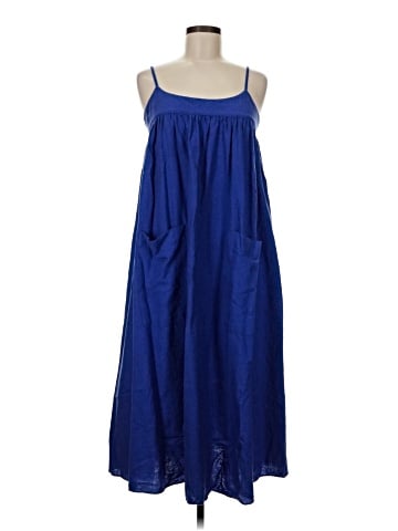 Madewell Linen-Blend Cami Midi Dress (view 1)