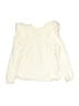 nikolia 100% Cotton Ivory Long Sleeve Top Size 6 - 7 - photo 2