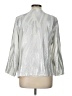 Chico's 100% Polyester Metallic Silver Blazer Size Lg (2) - photo 2