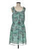 Hinge 100% Polyester Paisley Teal Casual Dress Size M - photo 1
