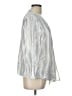 Chico's 100% Polyester Metallic Silver Blazer Size Lg (2) - photo 4
