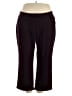 Rafaella Solid Burgundy Dress Pants Size 20W - photo 1